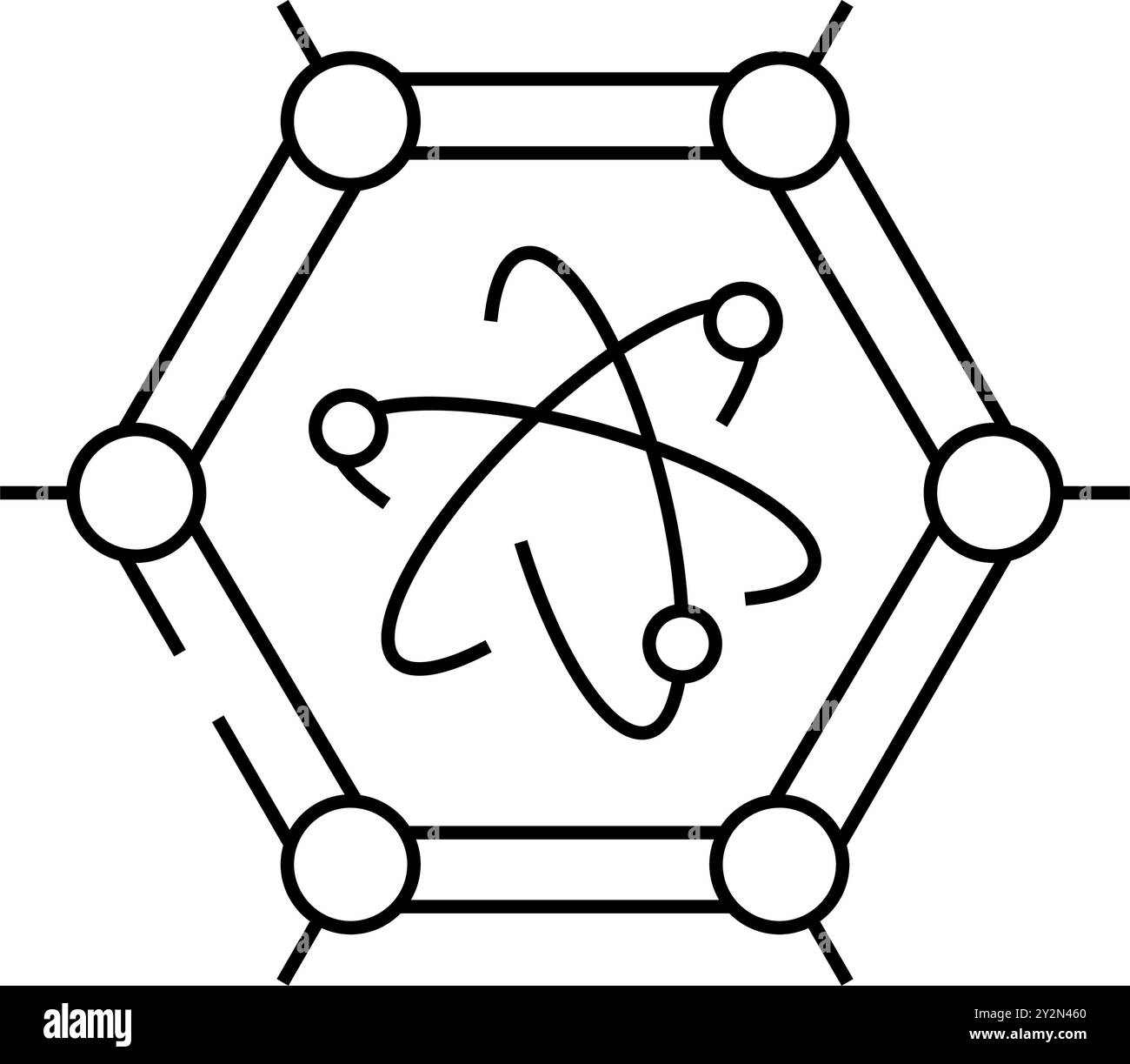materials quantum technology line icon vector illustration Stock Vector ...