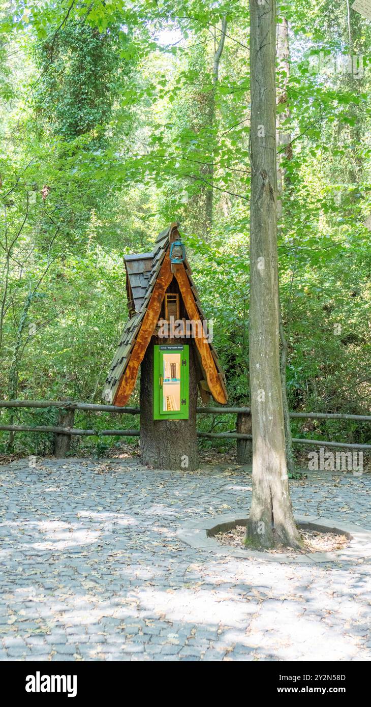 Ormanya Forest library among the trees in Ormanya city park, Kocaeli, 24 August ...