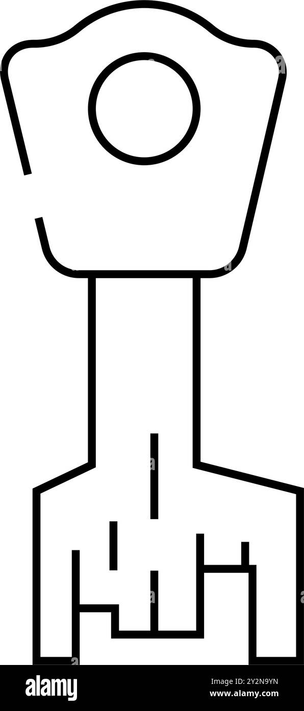 abstract key line icon vector illustration Stock Vector Image & Art - Alamy