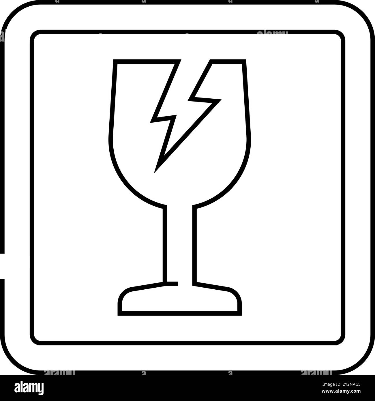 Fragile Black And White Clipart