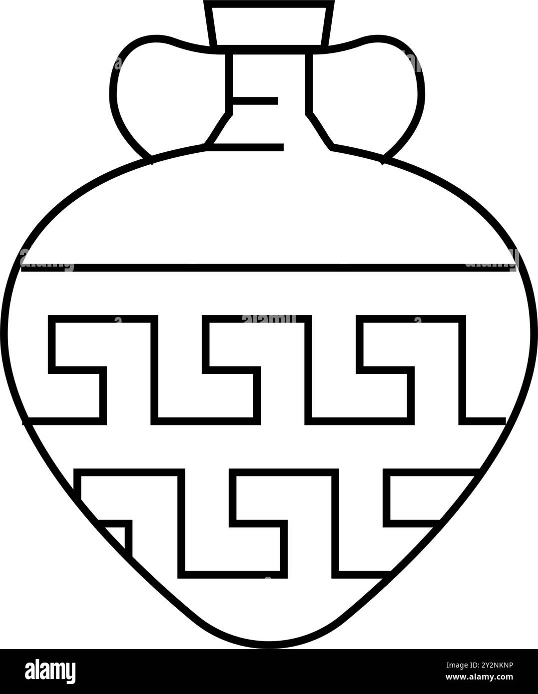 vintage amphora line icon vector illustration Stock Vector Image & Art ...