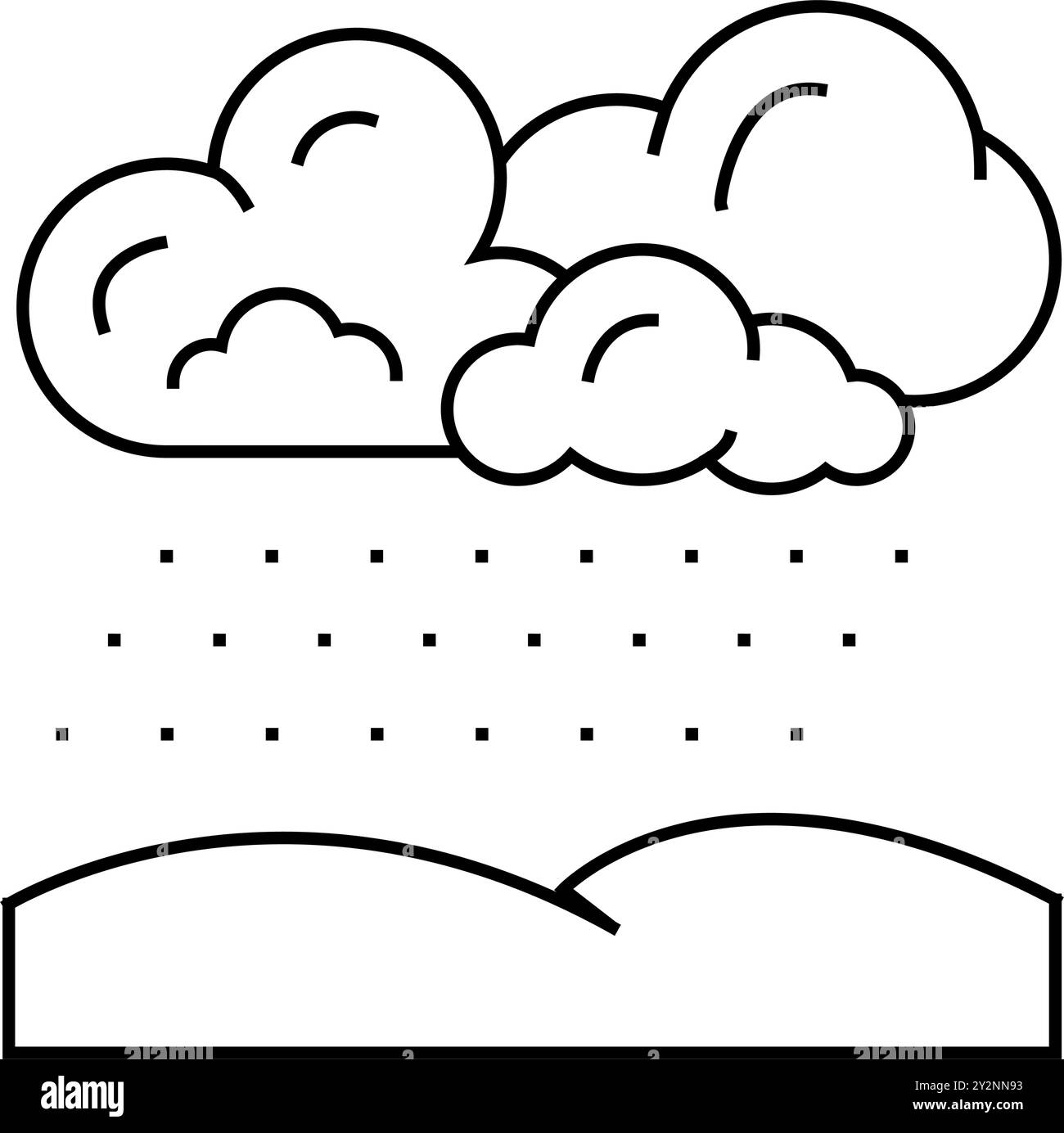 snow weather line icon vector illustration Stock Vector Image & Art - Alamy