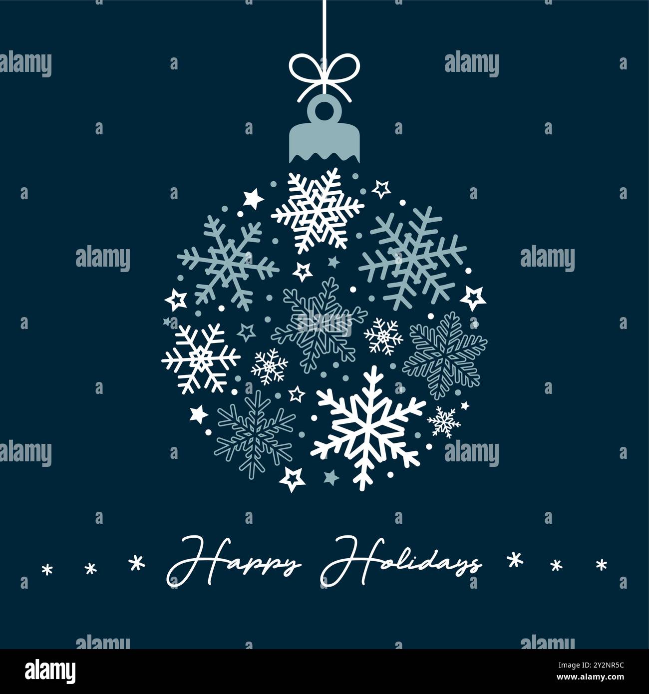 christmas ball with snowflake pattern vector illustration Stock Vector ...