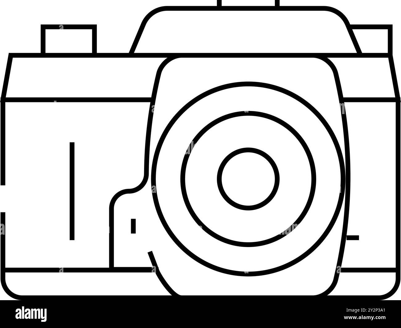 photo camera retro gadget line icon vector illustration Stock Vector ...