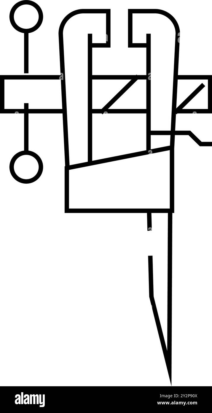 Steel vice icon outline hi-res stock photography and images - Alamy