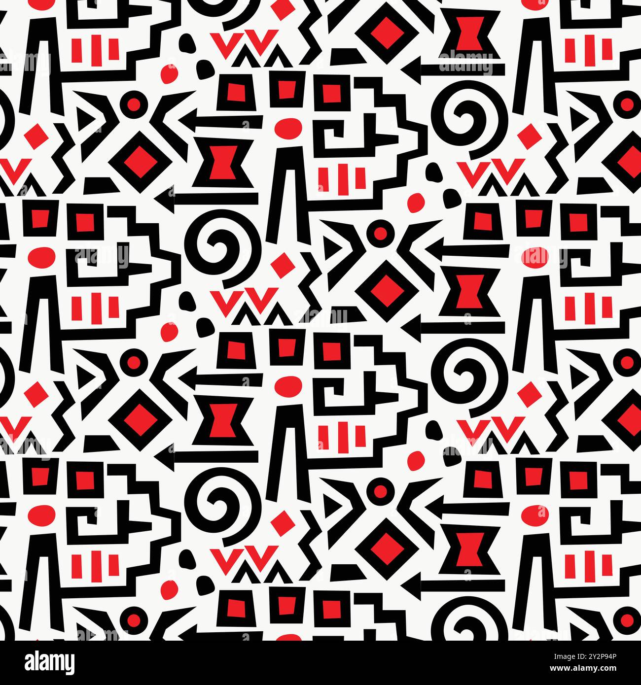 abstract Etnic seamless geometric pattern surface design. Etnic hand drawn elements Stock Vector