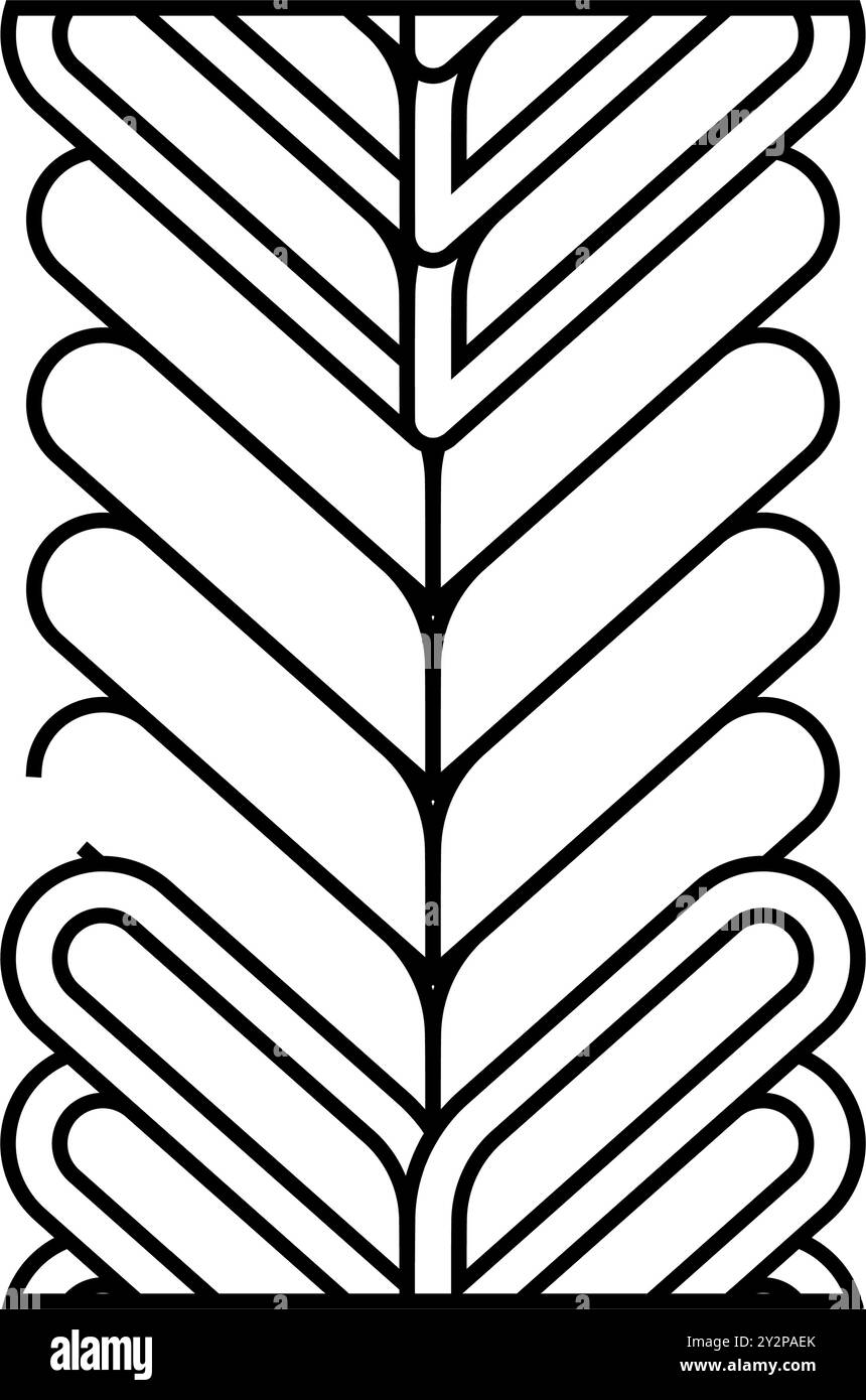 foxtail chain line icon vector illustration Stock Vector Image & Art ...