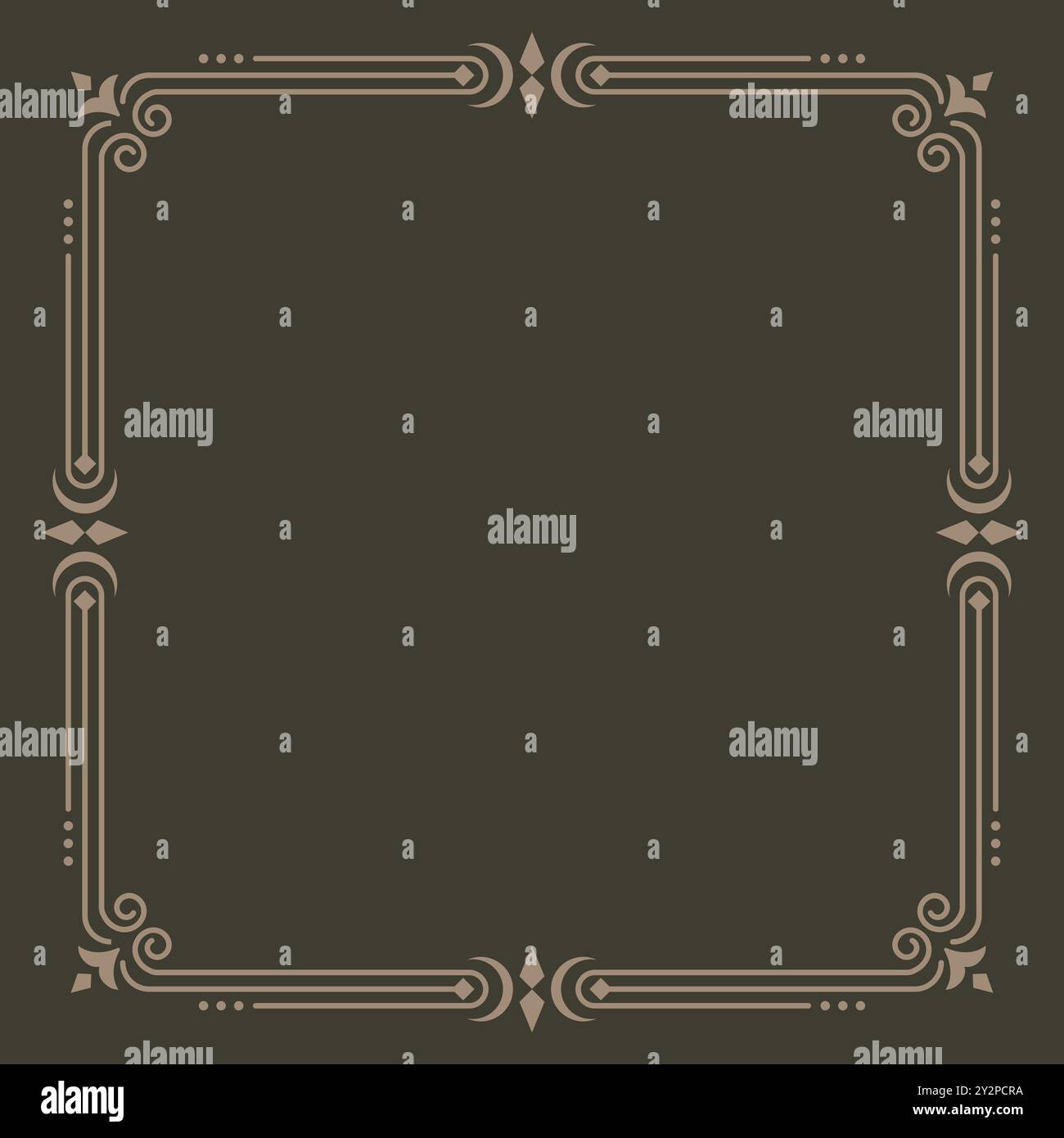simple line frame Border decorative vector , ornamental decorative ...