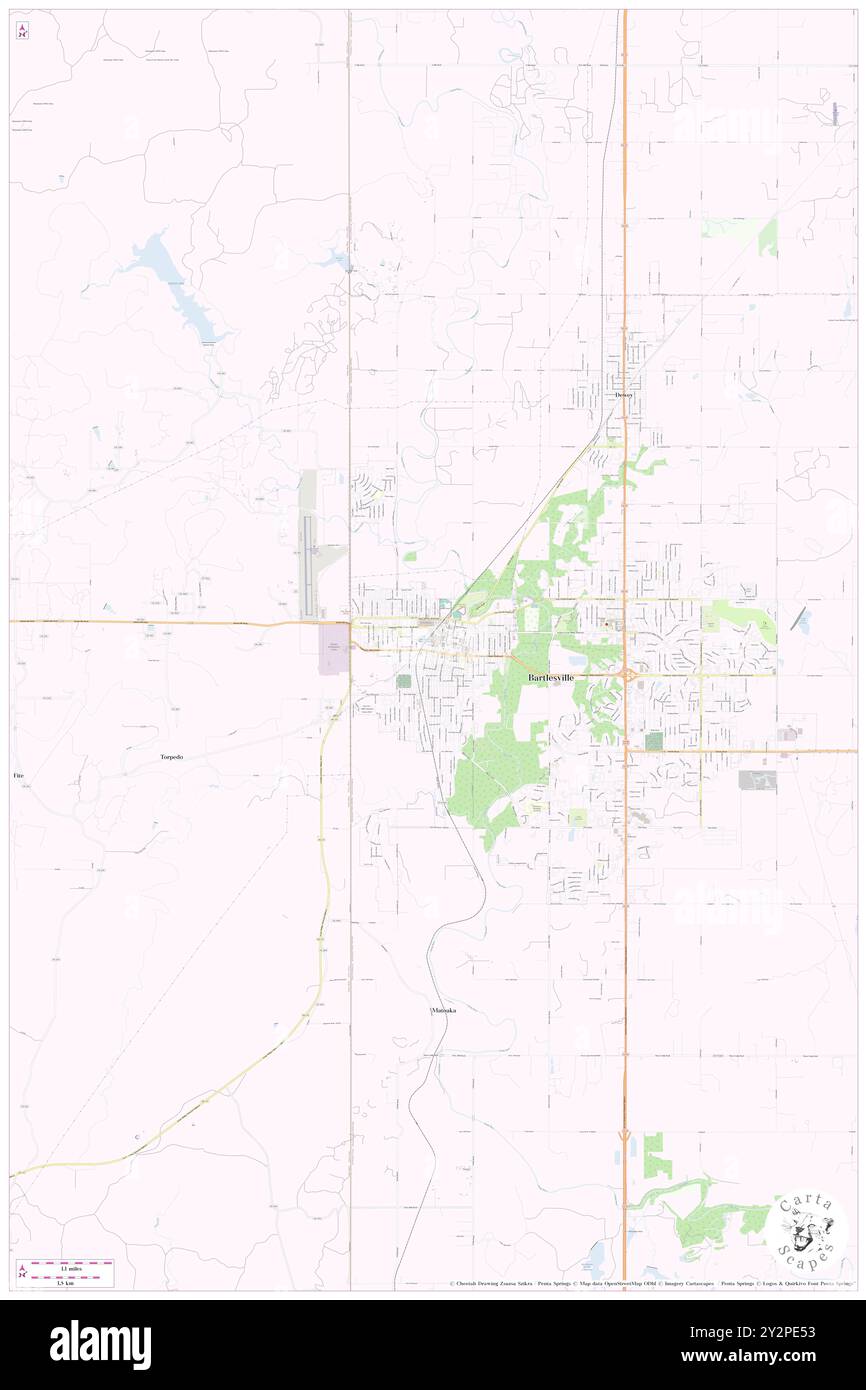 Map of bartlesville oklahoma hi-res stock photography and images - Alamy