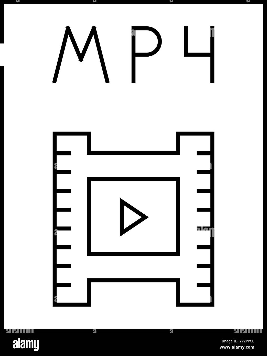 Mp4 file Black and White Stock Photos & Images - Alamy