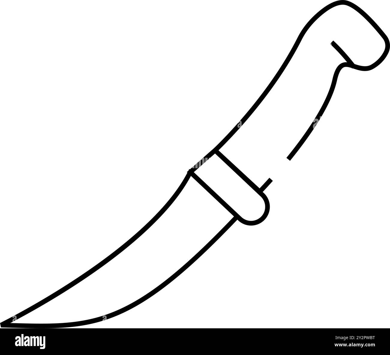 knife butcher line icon vector illustration Stock Vector Image & Art ...