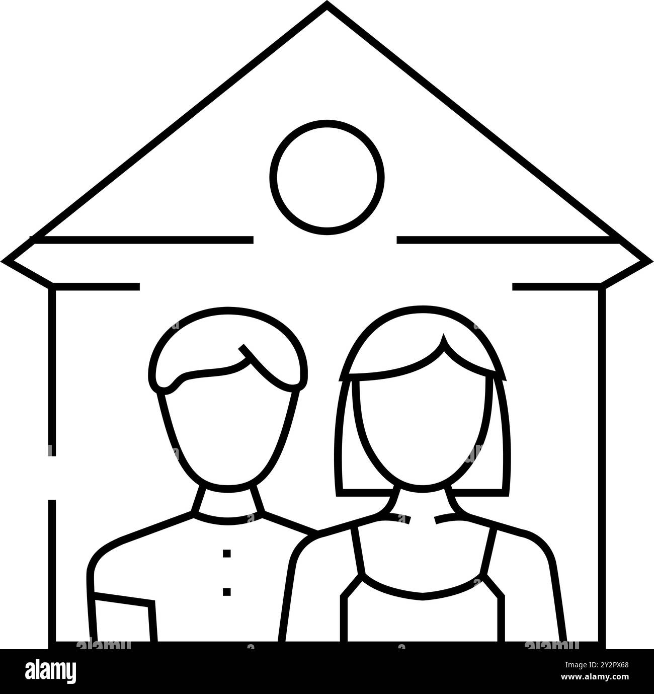 spend time with family headache treatment line icon vector illustration ...