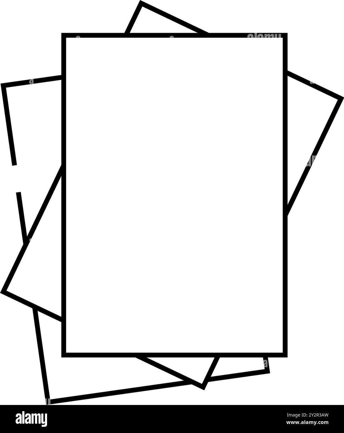 paper sheet document line icon vector illustration Stock Vector Image ...