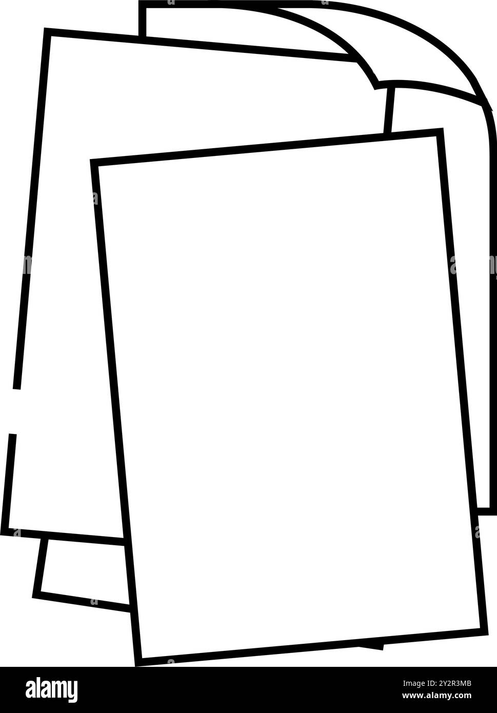 sheet document paper line icon vector illustration Stock Vector Image ...