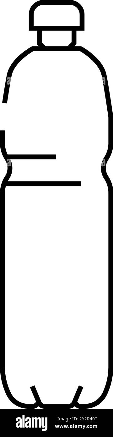 recycle water plastic bottle line icon vector illustration Stock Vector ...