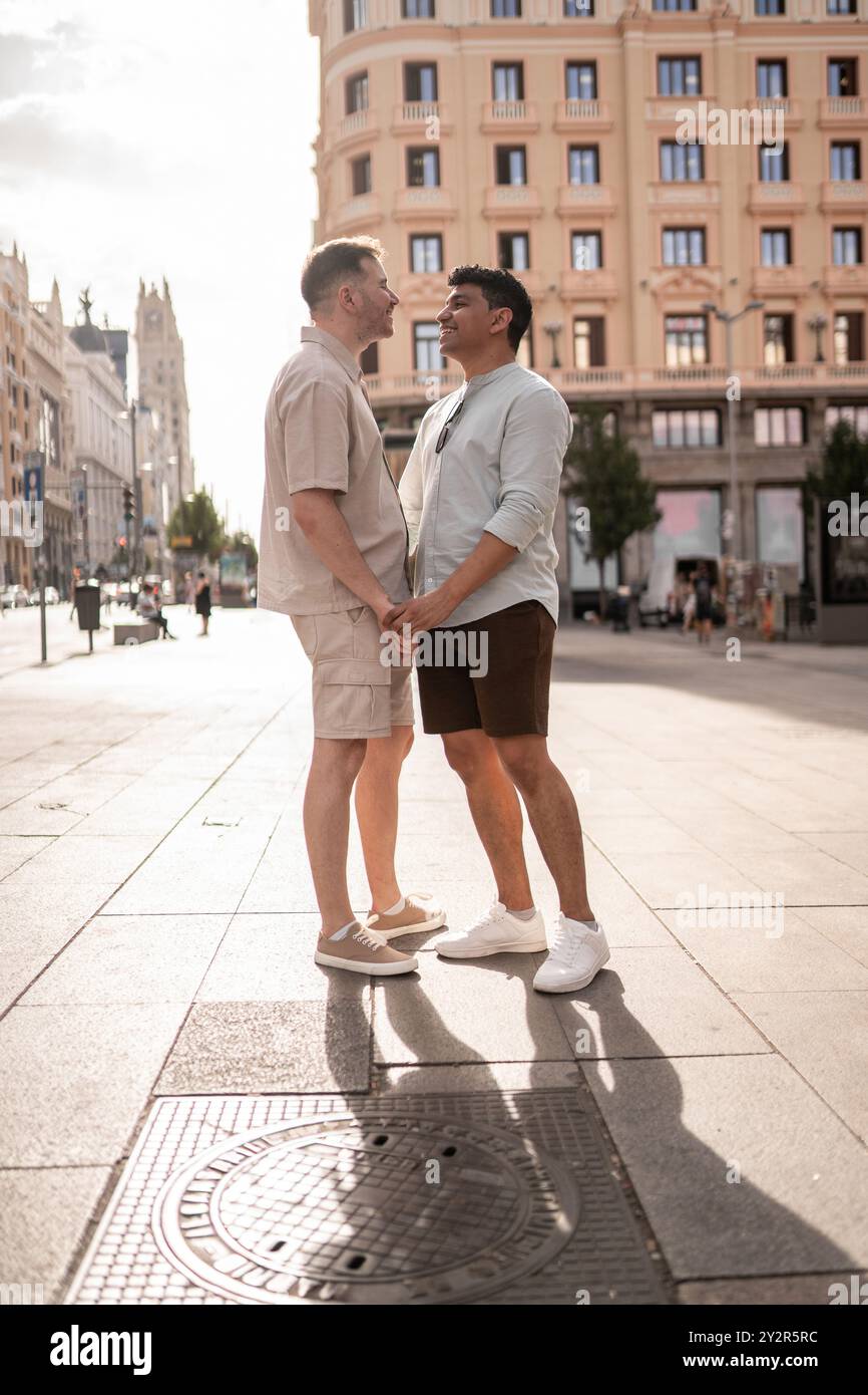 Gay men holding hands in public hi-res stock photography and images - Alamy