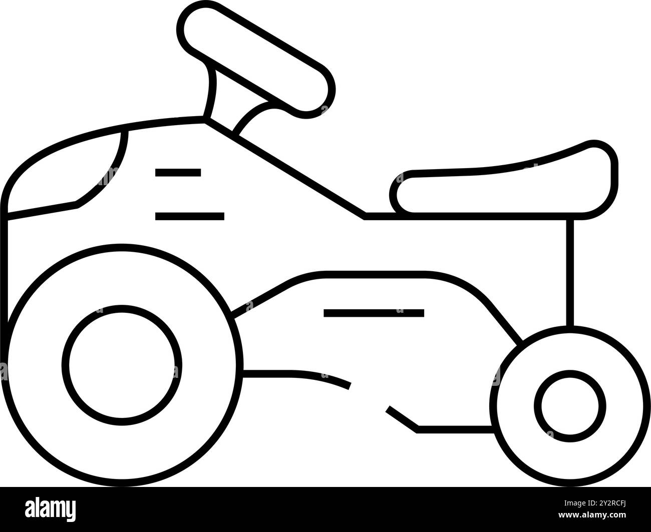 ride on toy child line icon vector illustration Stock Vector Image ...