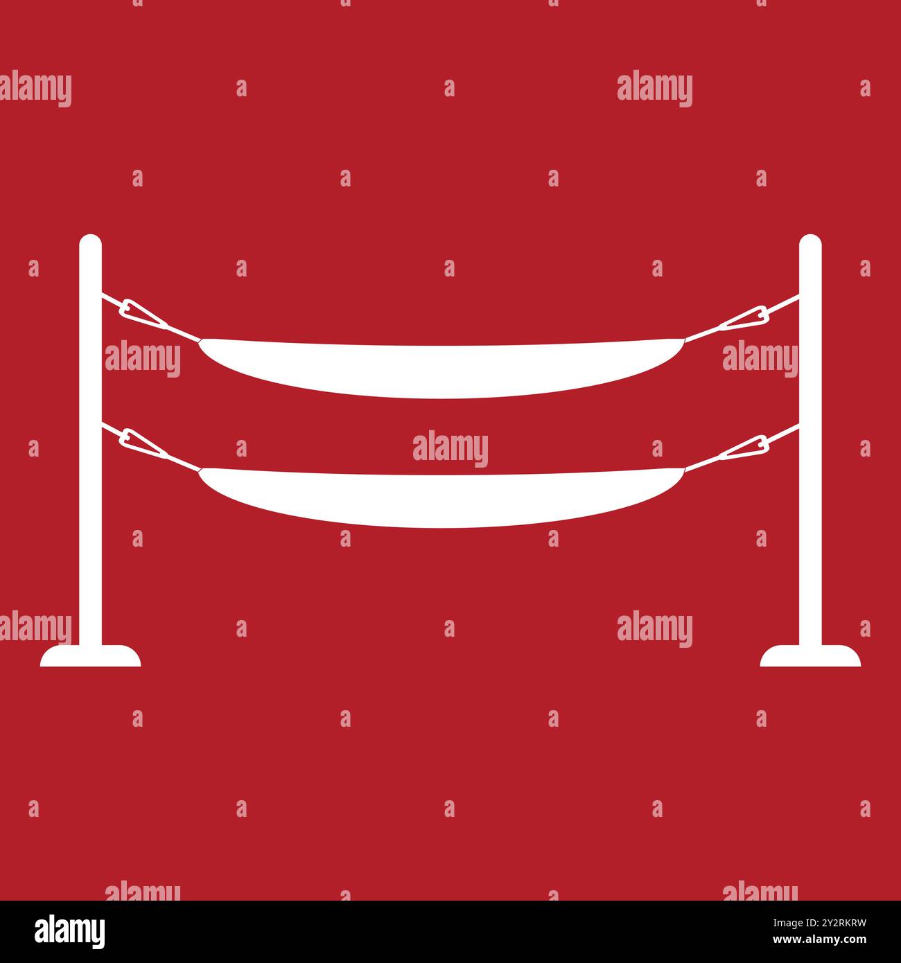 hammock icon vector illustration logo template. Stock Vector
