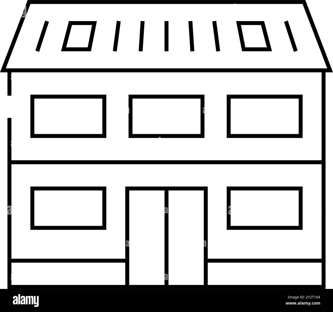 cottage house line icon vector illustration Stock Vector Image & Art ...