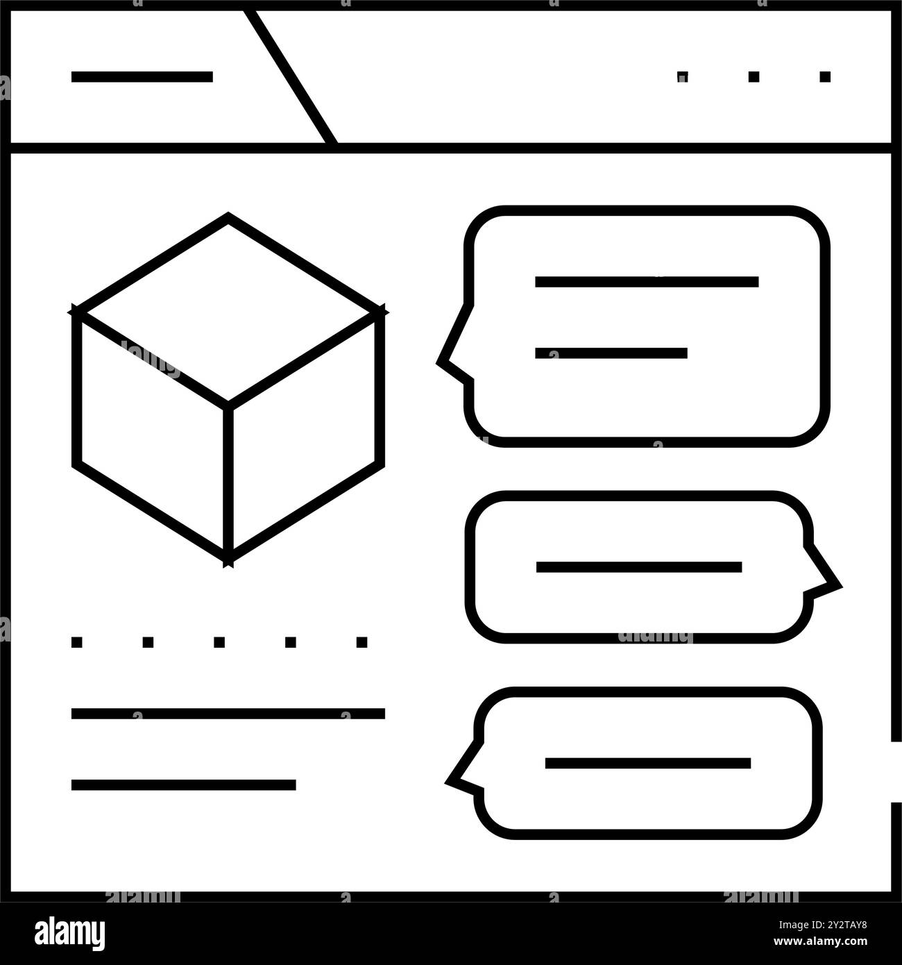 discussion production line icon vector illustration Stock Vector Image ...