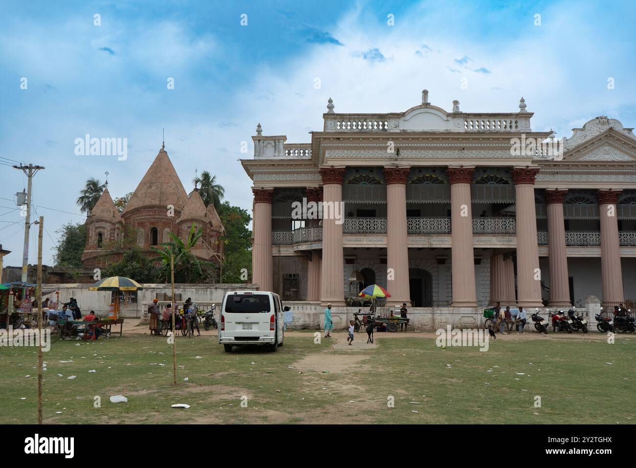 Puthia, Bangladesh - 04.21.2023: Puthia Rajbari is palace in Puthia Upazila, Rajshahi District in Bangladesh Stock Photo