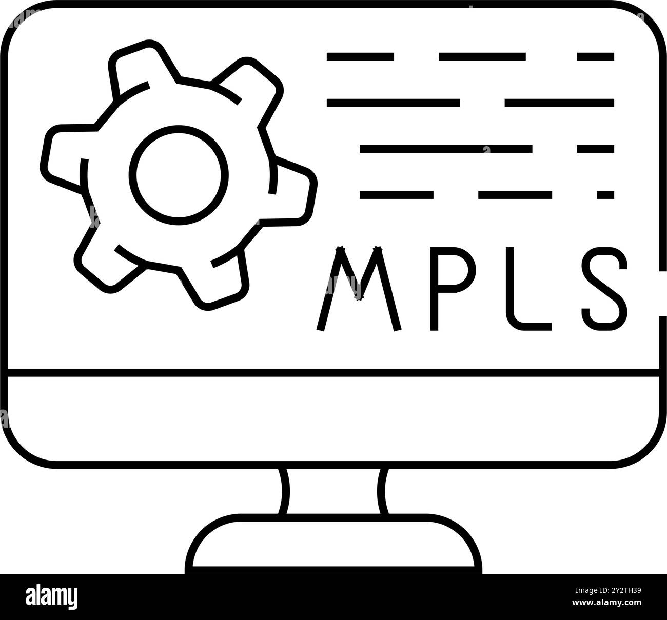 mpls protocol line icon vector illustration Stock Vector Image & Art ...