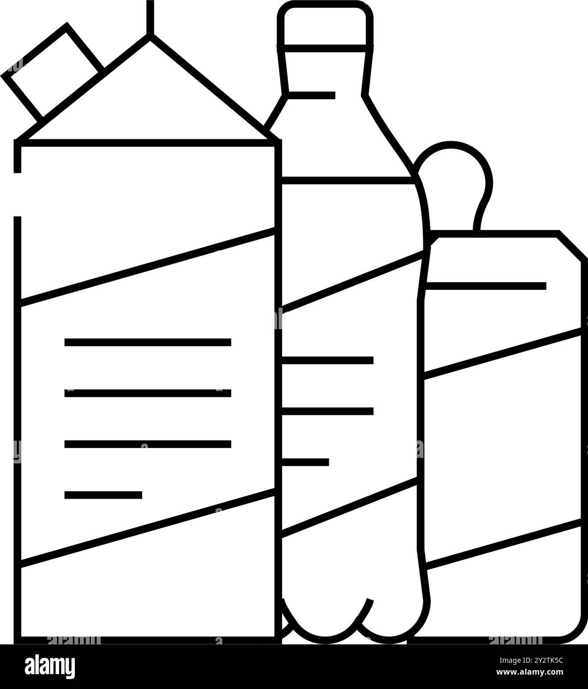 milk drink line icon vector illustration Stock Vector Image & Art - Alamy