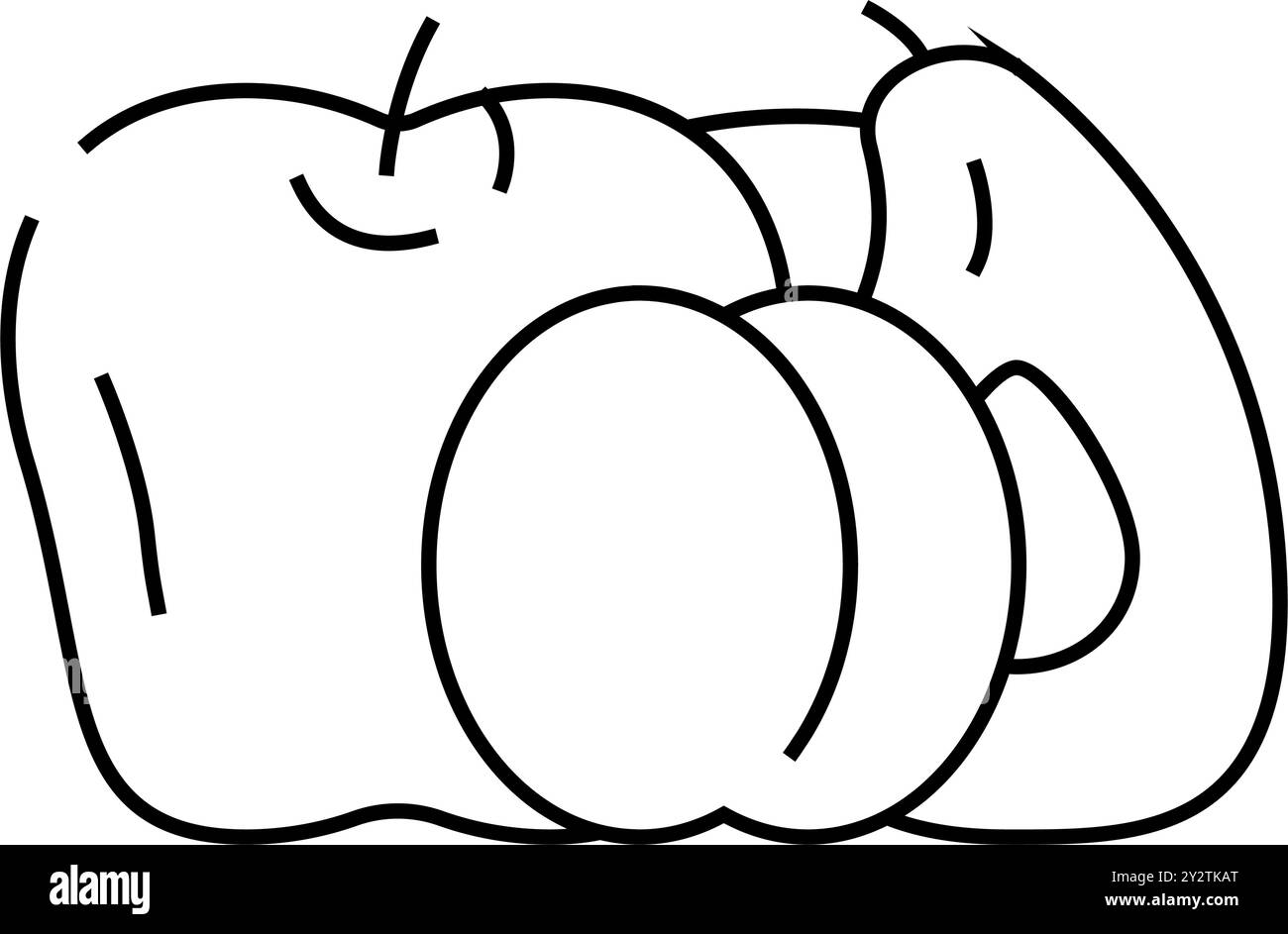 fruit department line icon vector illustration Stock Vector Image & Art ...