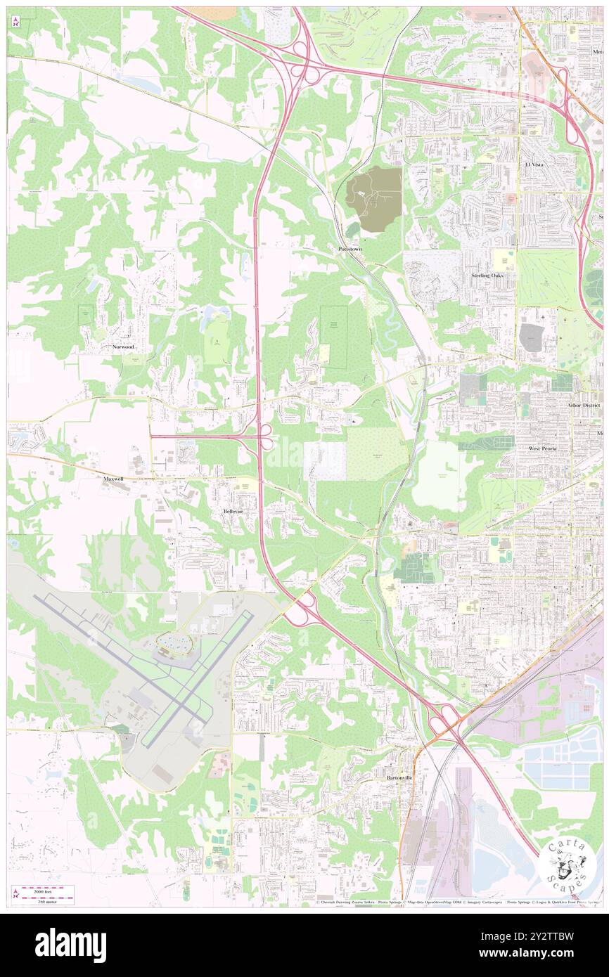 Bellevue, Peoria County, US, United States, Illinois, N 40 41' 4'', S 89 40' 48'', map, Cartascapes Map published in 2024. Explore Cartascapes, a map revealing Earth's diverse landscapes, cultures, and ecosystems. Journey through time and space, discovering the interconnectedness of our planet's past, present, and future. Stock Photo