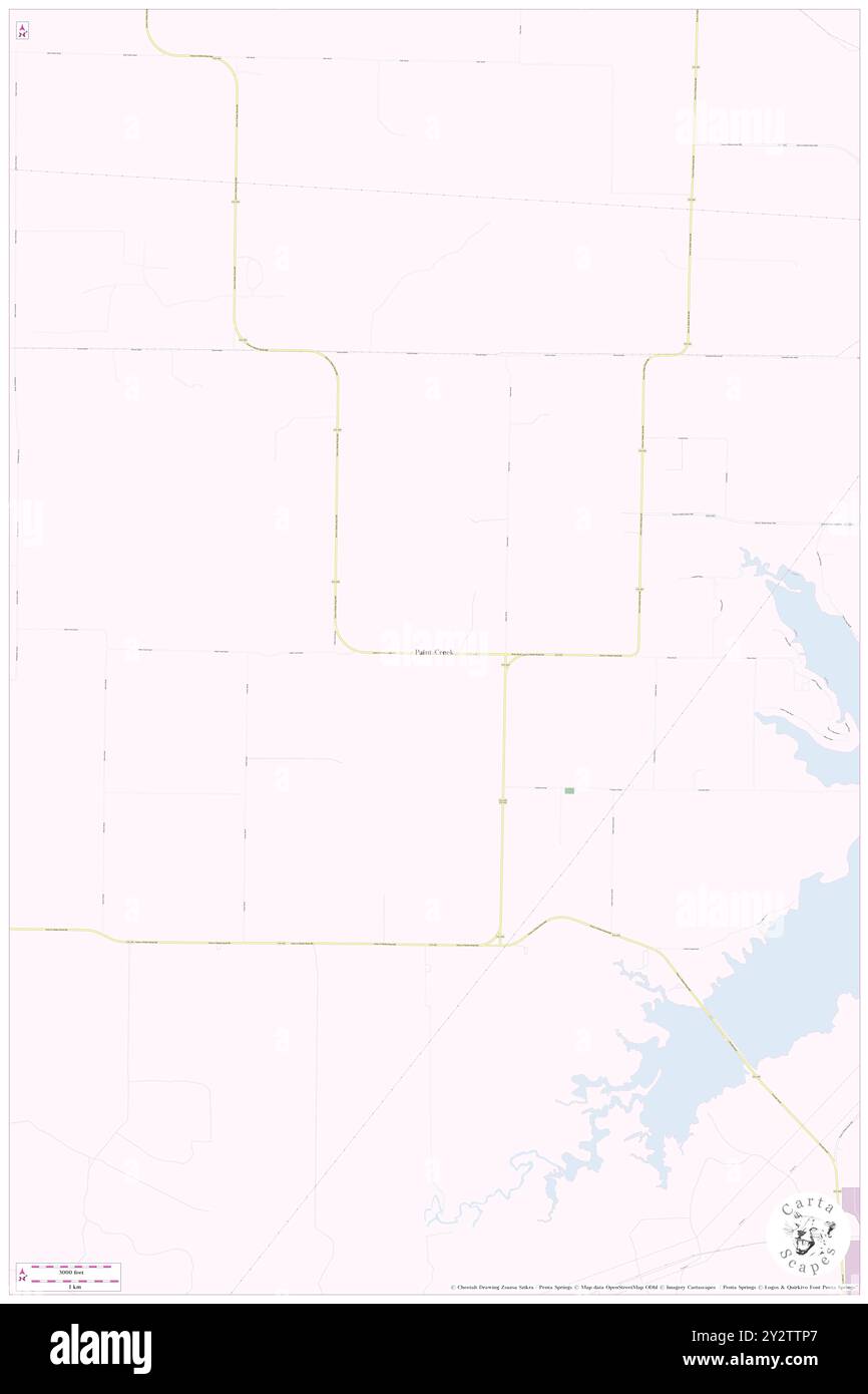 Paint Creek, Haskell County, US, United States, Texas, N 33 3' 46'', S 99 40' 22'', map, Cartascapes Map published in 2024. Explore Cartascapes, a map revealing Earth's diverse landscapes, cultures, and ecosystems. Journey through time and space, discovering the interconnectedness of our planet's past, present, and future. Stock Photo