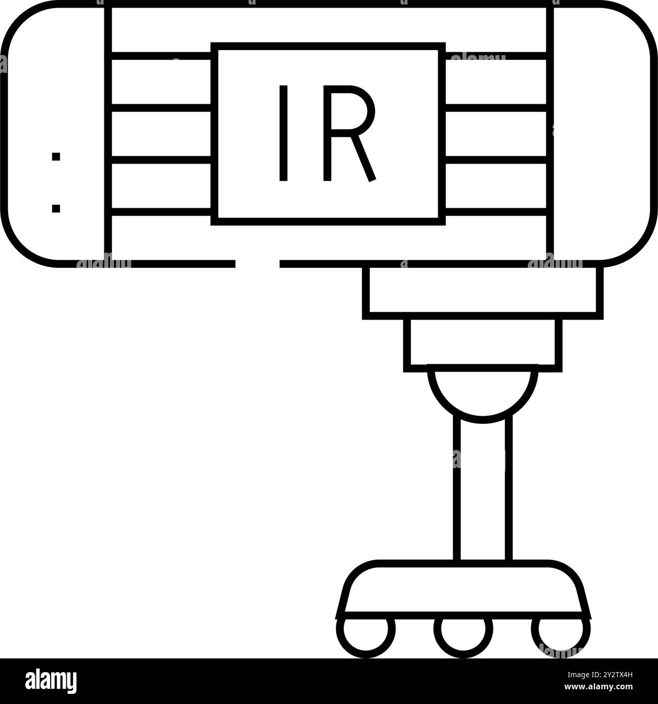 infrared waves equipment line icon vector illustration Stock Vector ...