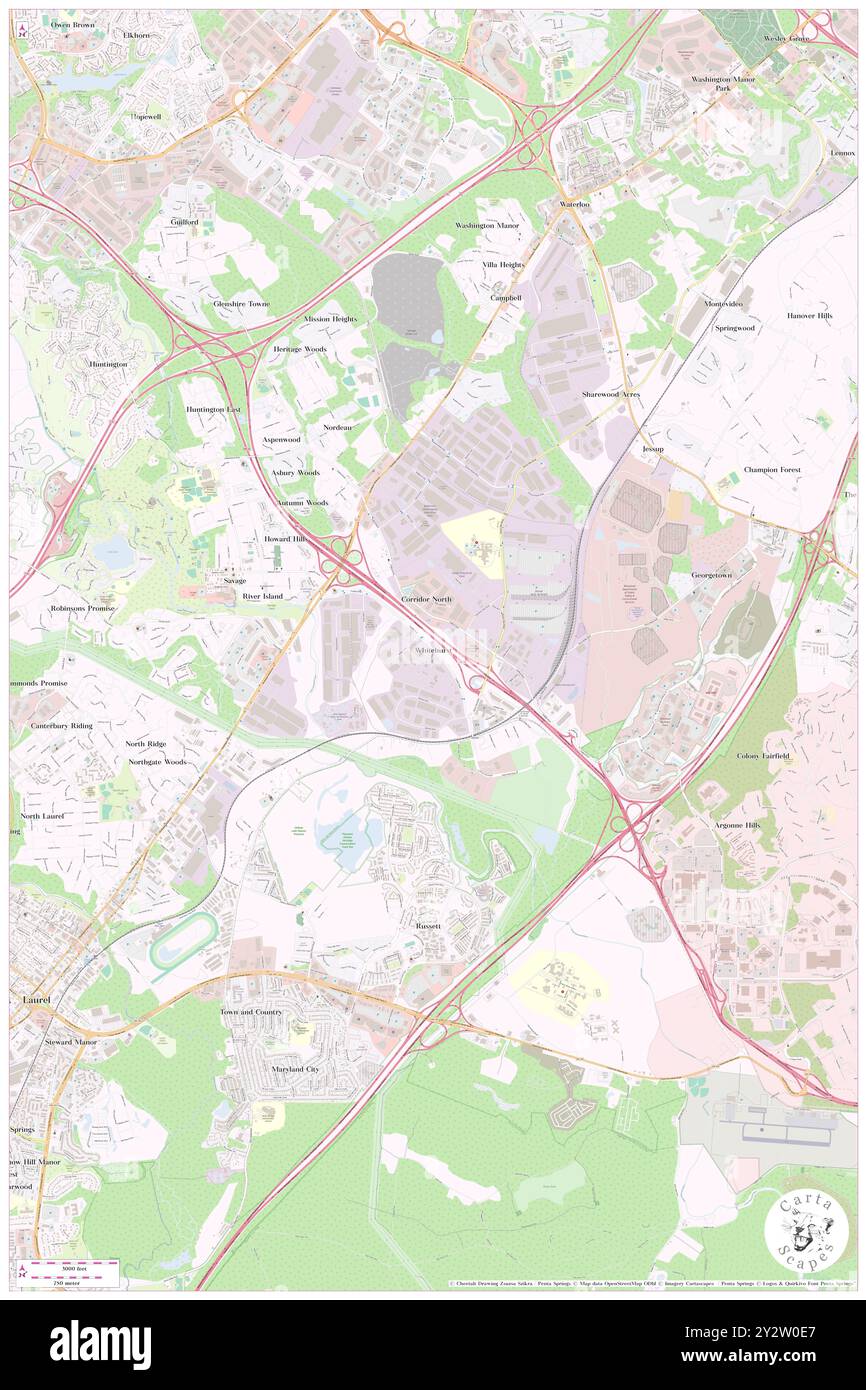 Whitehurst, Howard County, US, United States, Maryland, N 39 7' 50'', S 76 48' 4'', map, Cartascapes Map published in 2024. Explore Cartascapes, a map revealing Earth's diverse landscapes, cultures, and ecosystems. Journey through time and space, discovering the interconnectedness of our planet's past, present, and future. Stock Photo