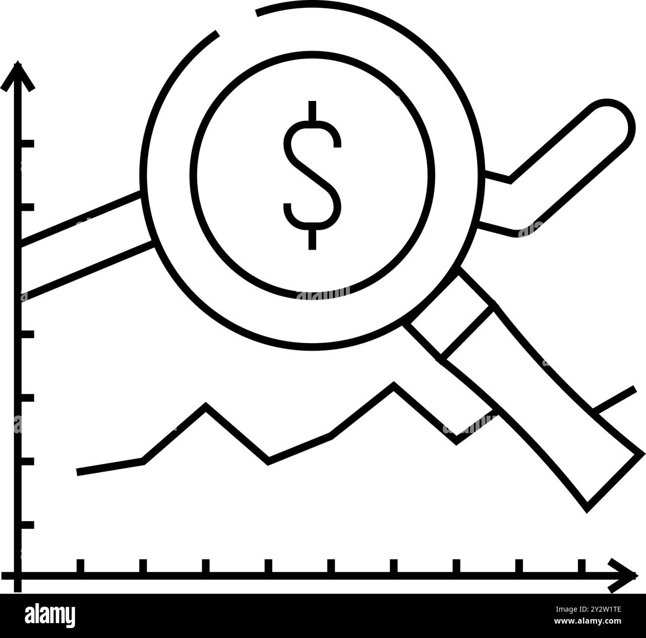 analytics business chart line icon vector illustration Stock Vector ...