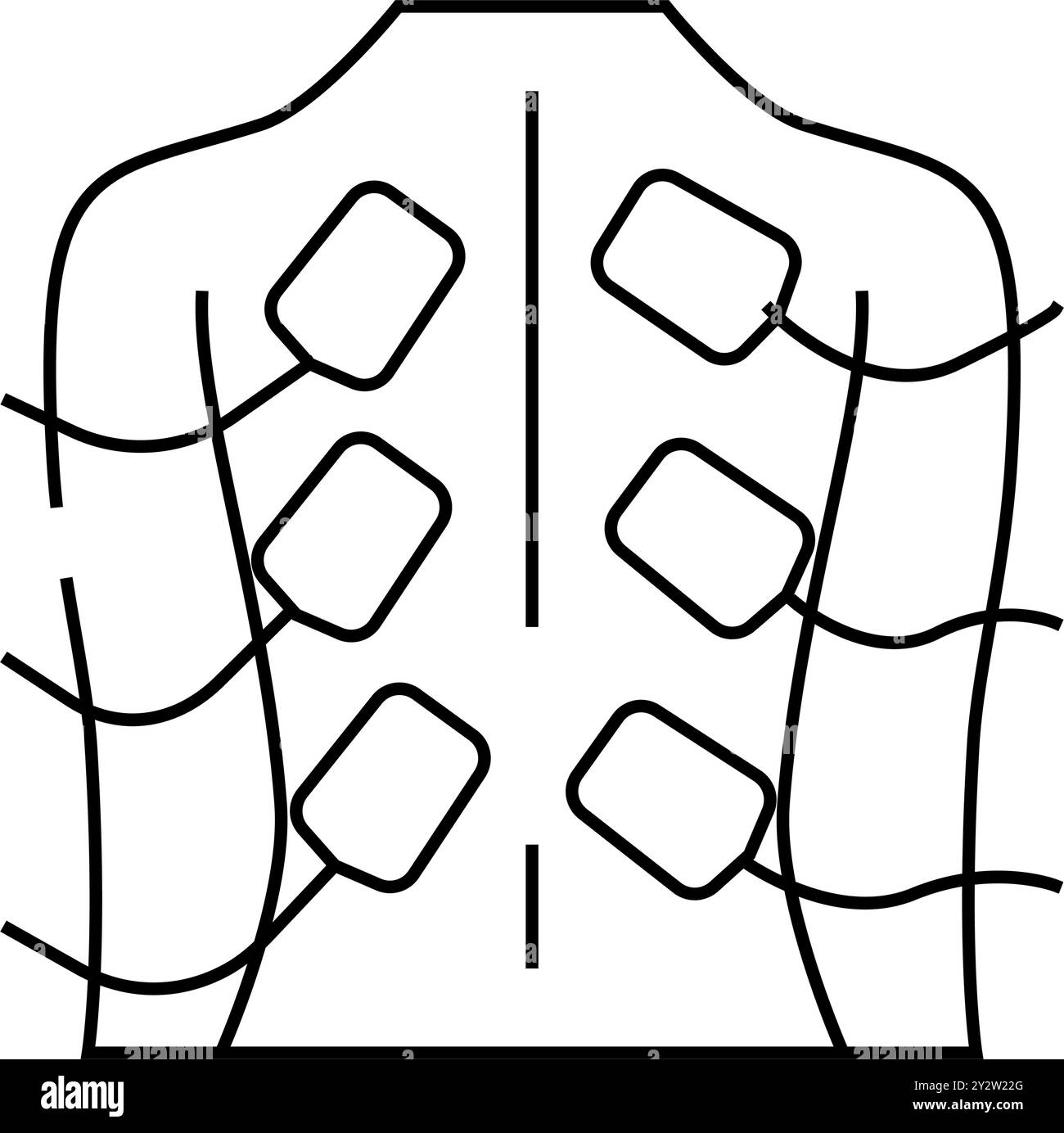 stimulation therapy line icon vector illustration Stock Vector Image ...