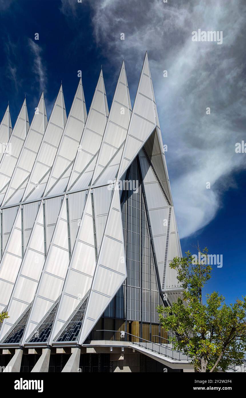 Air Force Academy Chapel, Colorado Springs Stock Photo - Alamy