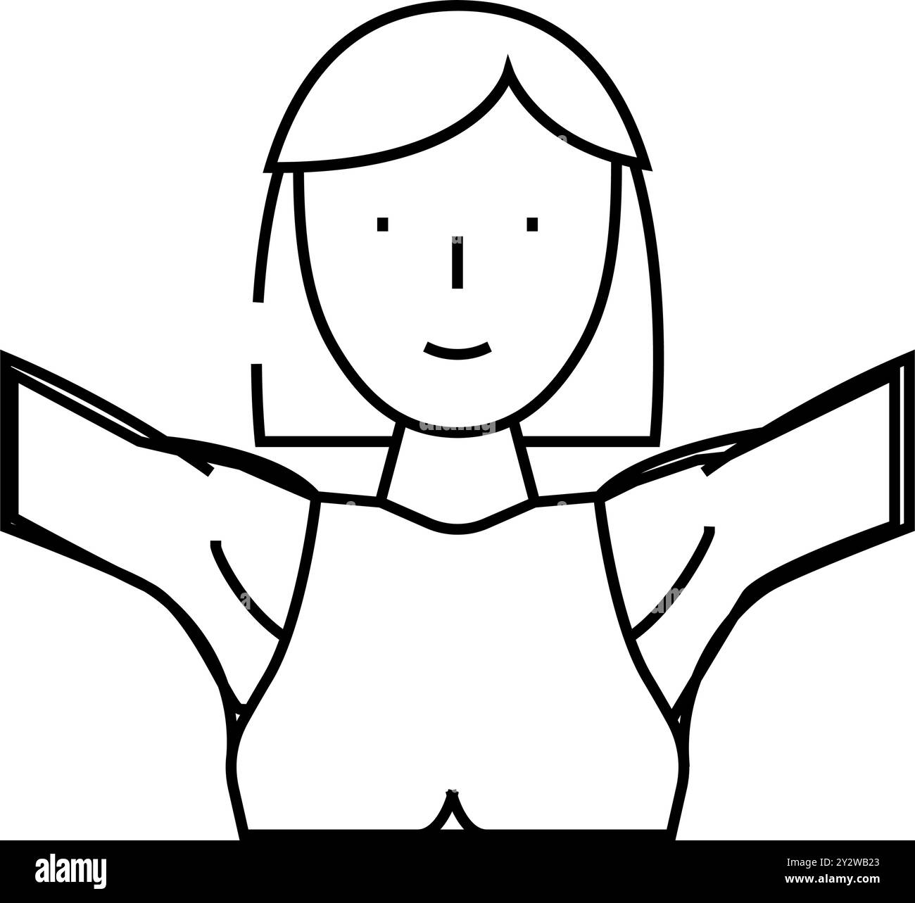 armpit depilation line icon vector illustration Stock Vector Image