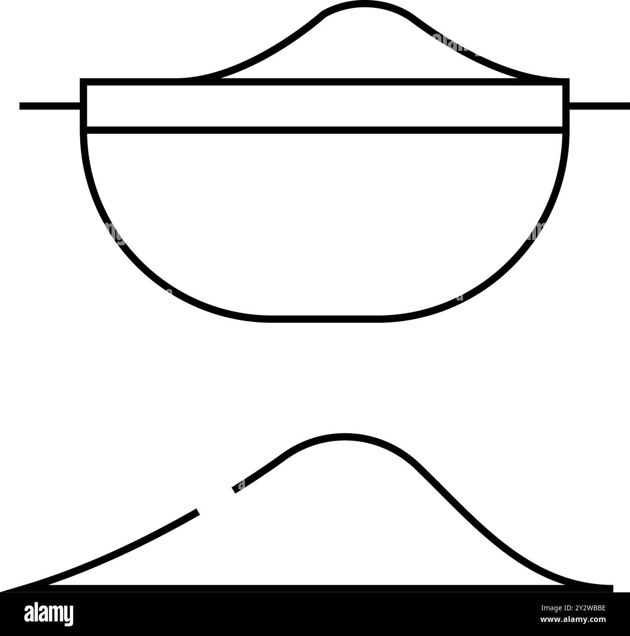 flour sift line icon vector illustration Stock Vector Image & Art - Alamy