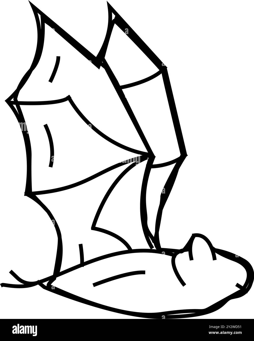 bat zoo animal line icon vector illustration Stock Vector Image & Art ...