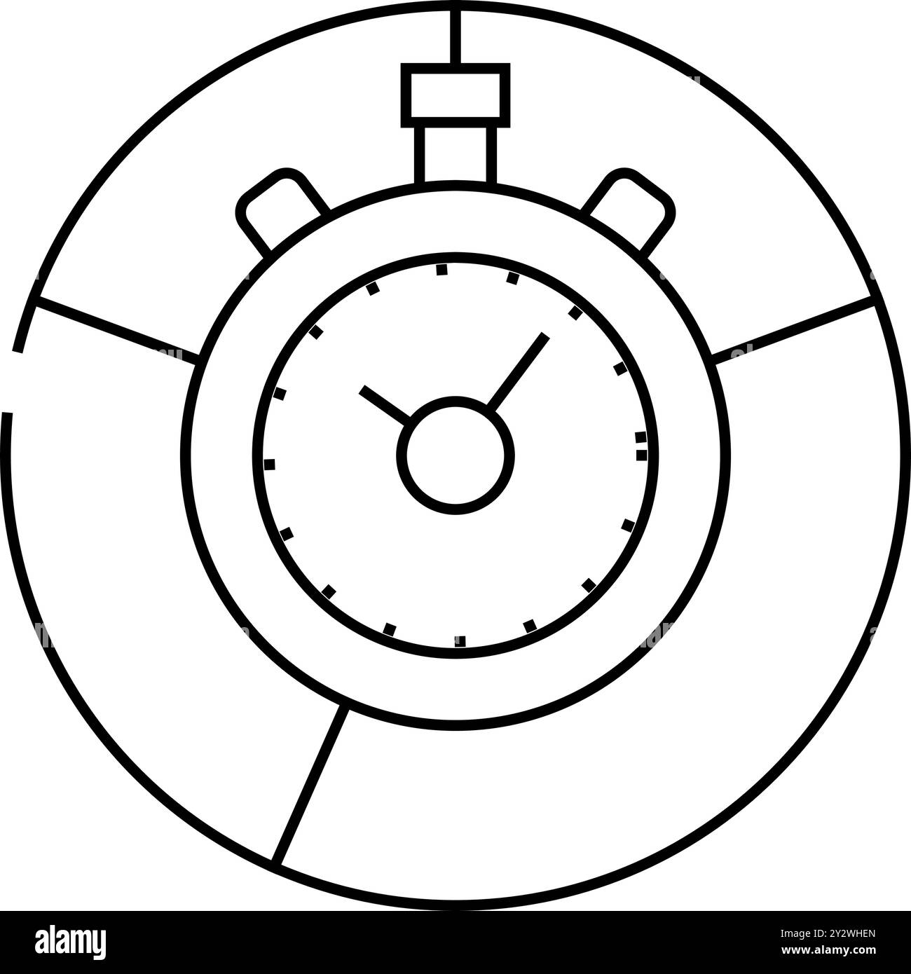 stop watch line icon vector illustration Stock Vector Image & Art - Alamy