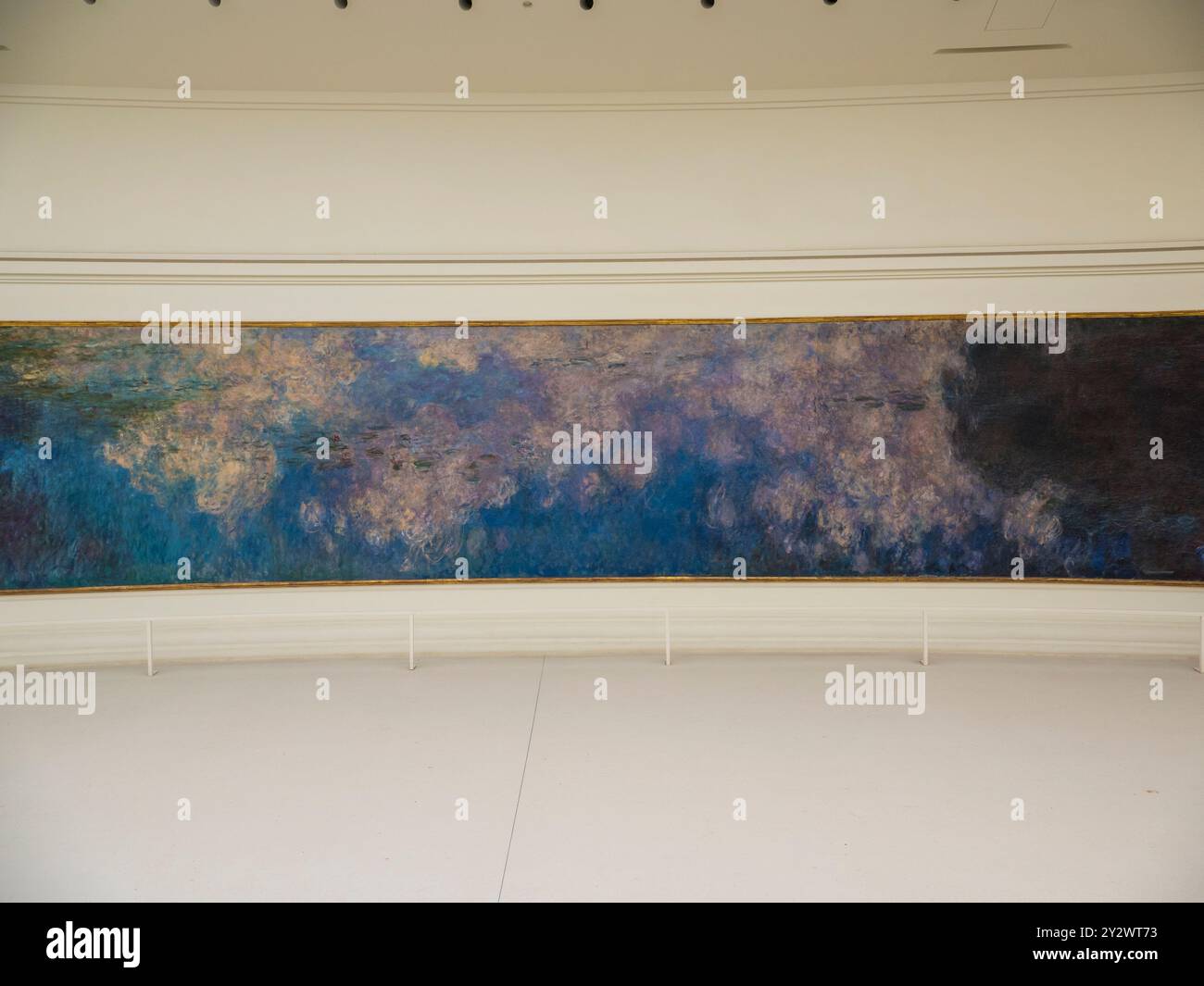 Les Nuages, The Orangerie Museum, The Clouds, The Water Lilies by Claude Monet, Paris, France, Europe, EU. Stock Photo