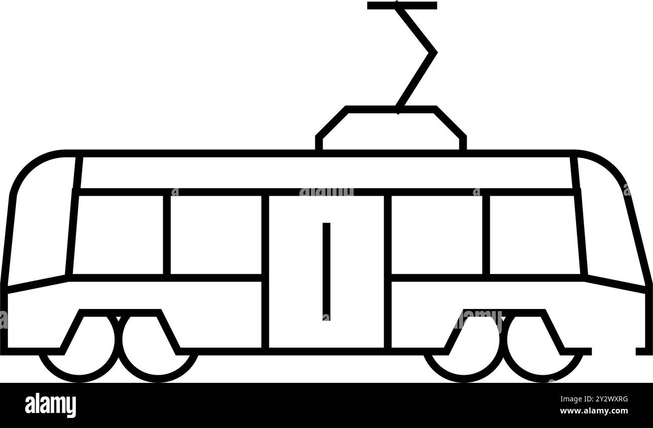 tram transport line icon vector illustration Stock Vector Image & Art ...