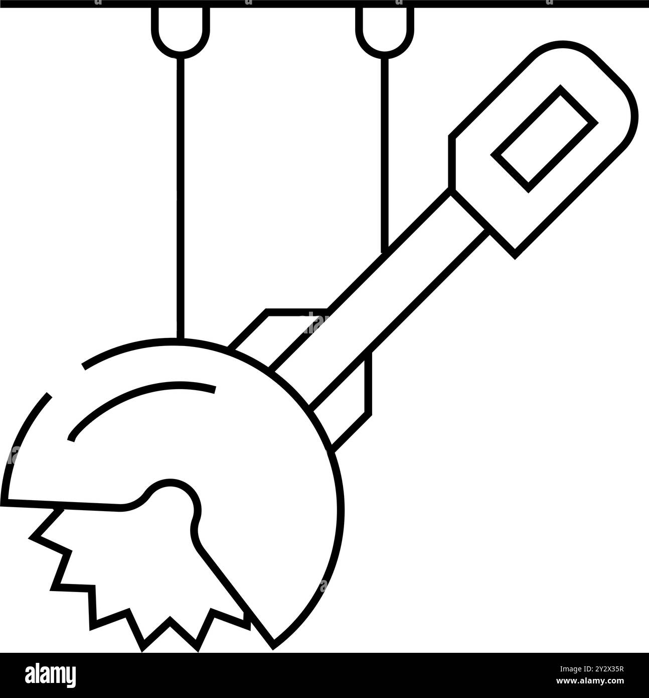 circular saws line icon vector illustration Stock Vector Image & Art ...