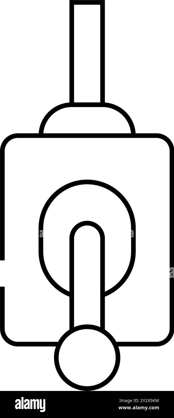 control lever line icon vector illustration sign Stock Vector Image ...