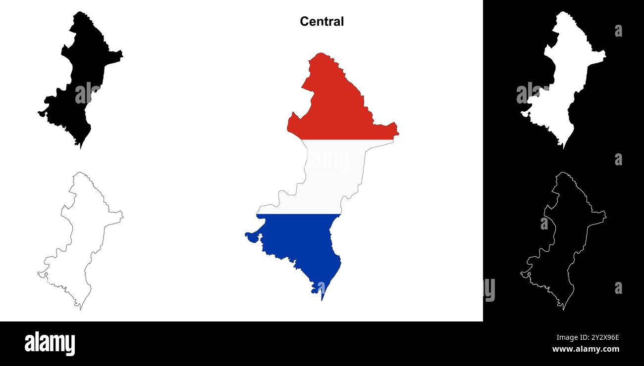 Central Help Map Central department outline map set Stock Vector Image & Art - Alamy