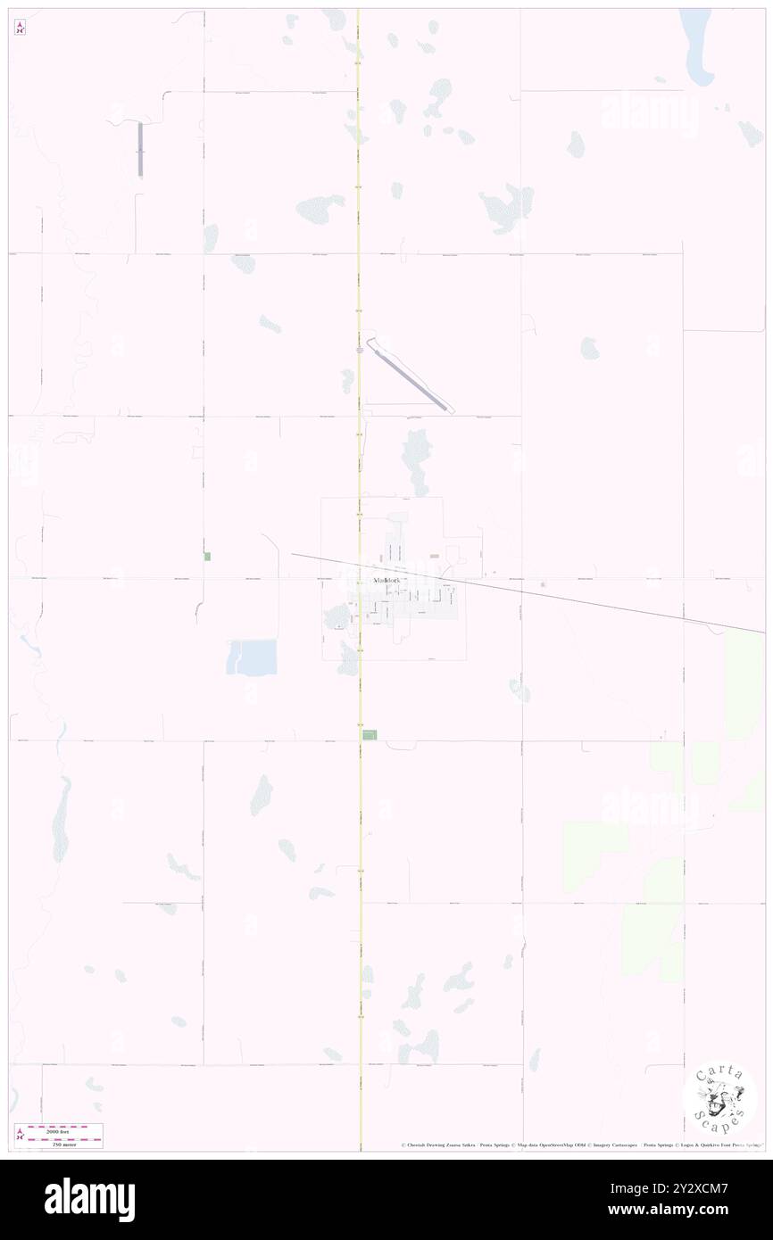 Maddock, Benson County, US, United States, North Dakota, N 47 57' 45'', S 99 31' 48'', map, Cartascapes Map published in 2024. Explore Cartascapes, a map revealing Earth's diverse landscapes, cultures, and ecosystems. Journey through time and space, discovering the interconnectedness of our planet's past, present, and future. Stock Photo