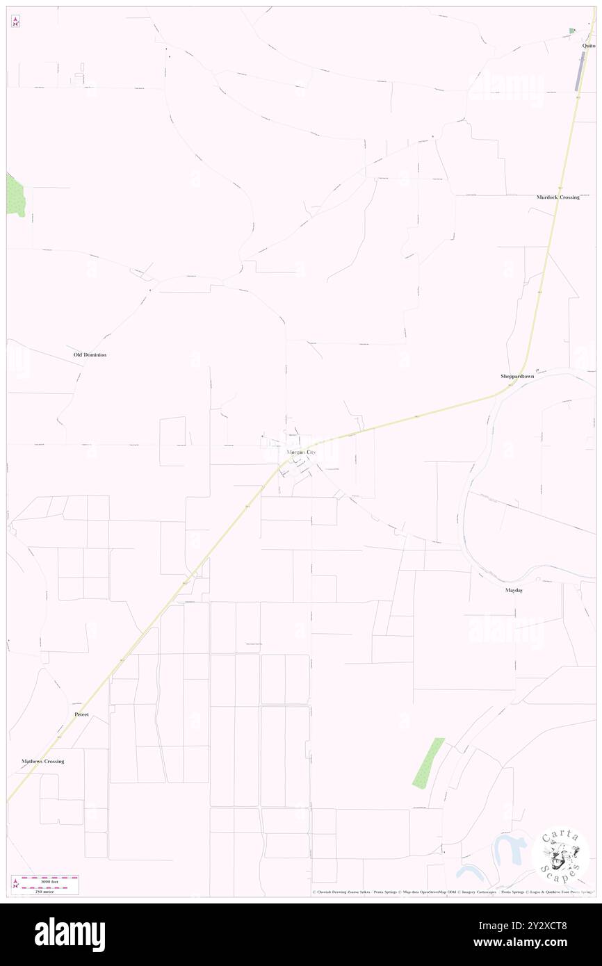 Morgan City, Leflore County, US, United States, Mississippi, N 33 22' 50'', S 90 21' 1'', map, Cartascapes Map published in 2024. Explore Cartascapes, a map revealing Earth's diverse landscapes, cultures, and ecosystems. Journey through time and space, discovering the interconnectedness of our planet's past, present, and future. Stock Photo