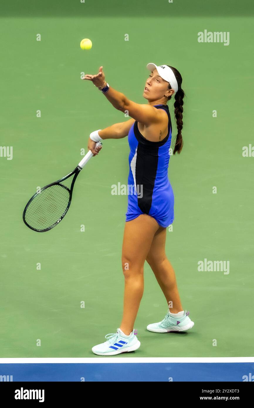 Jessica Pegula (USA) competes in Women's Singles Finals at the 2024 US