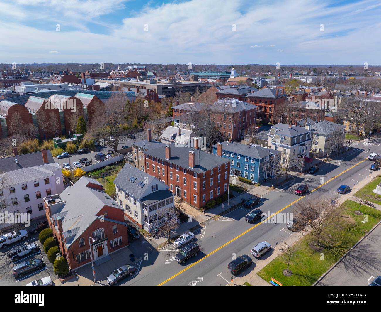 Salem historic downtown aerial hi-res stock photography and images - Alamy