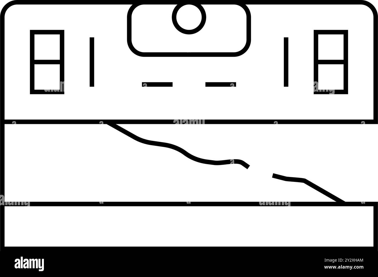 building level line icon vector illustration black Stock Vector Image ...