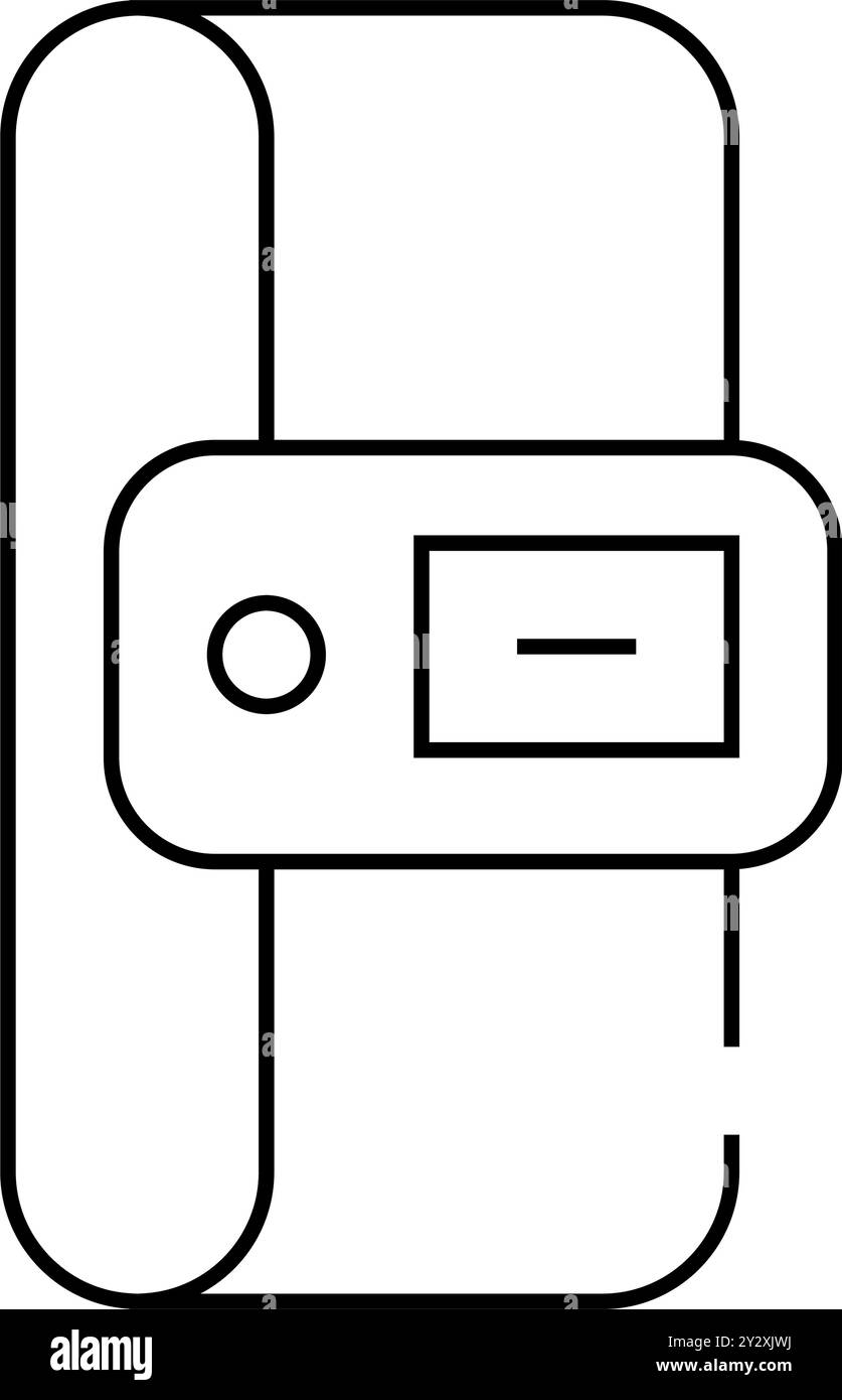 constant temperature control sensor line icon vector illustration Stock ...